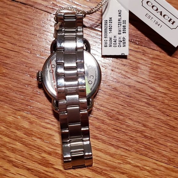 ❌SOLD❌ $398 COACH Pink Pearl Face Watch - Picture 5 of 5